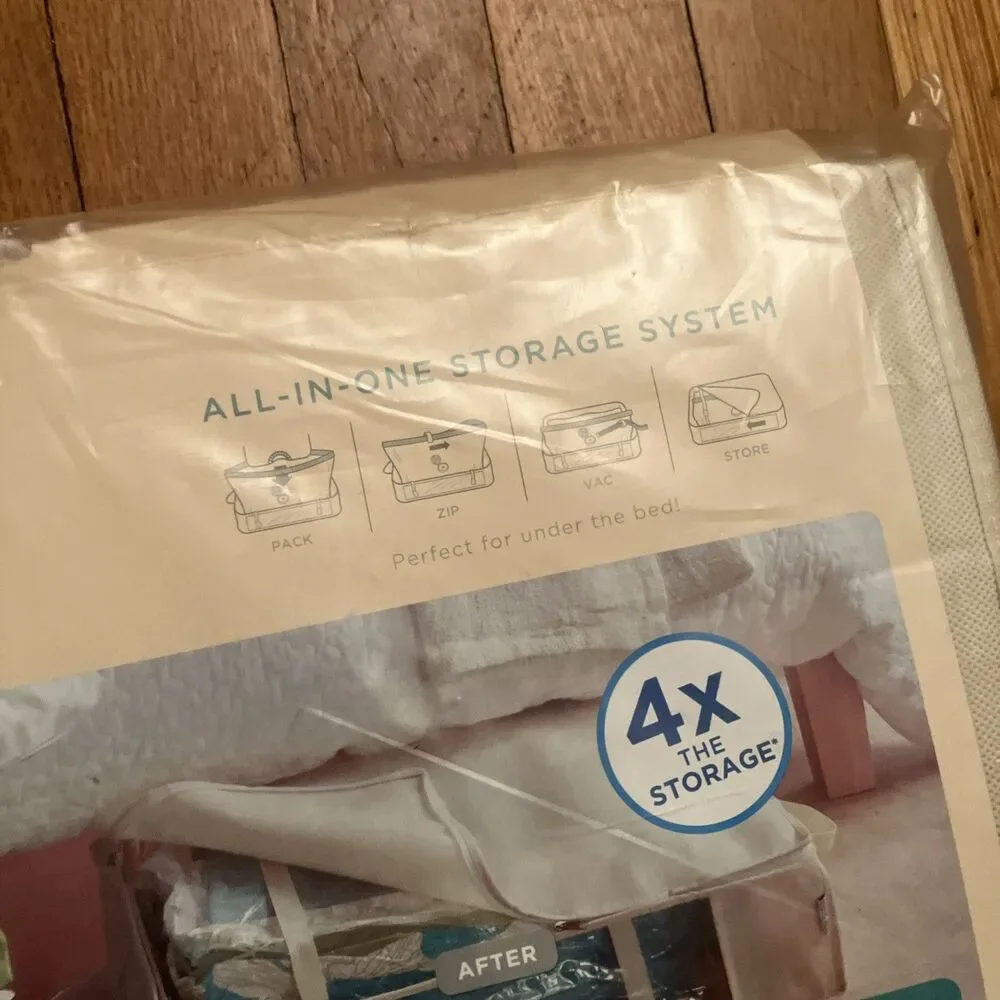 Space Saver Tote Bag Vacuum Seal Under Bed Storage 25.5